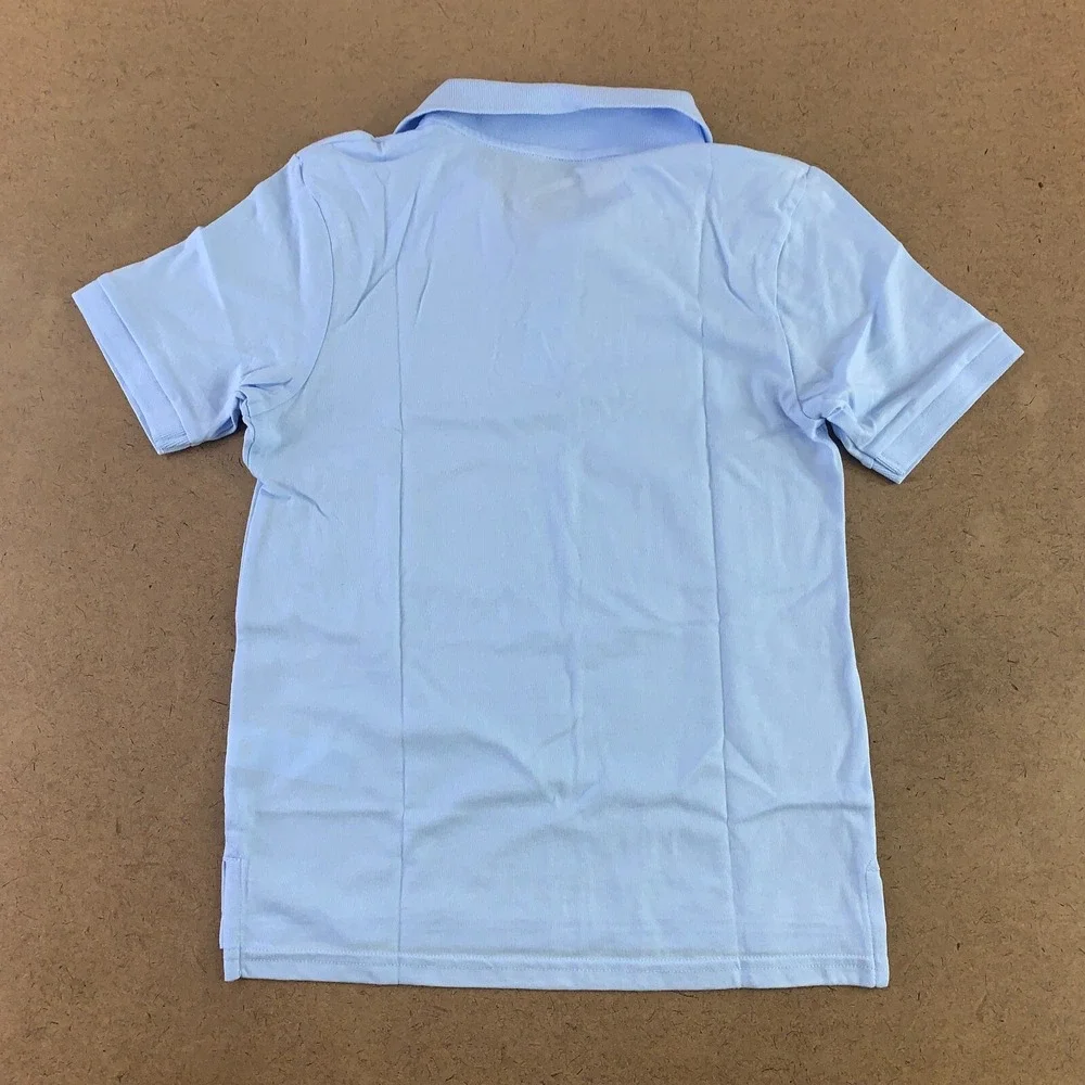 The Children's Place Boys Medium 7/8 Light Blue Uniform Soft Jersey Polo NWT